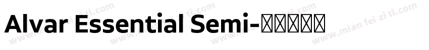 Alvar Essential Semi字体转换